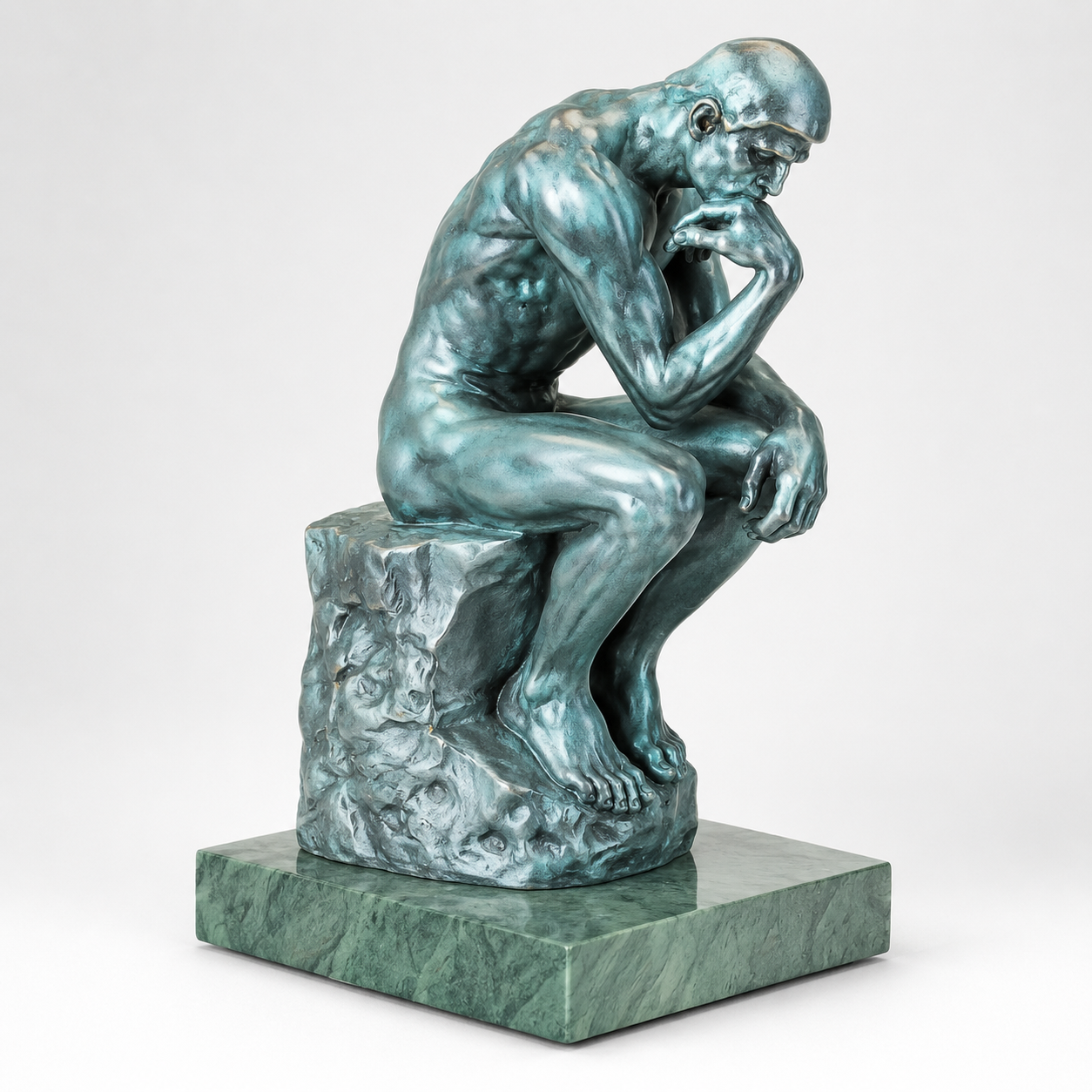 Thinker | Handcrafted Bronze Decor | Unique Home Accent | Gift Idea