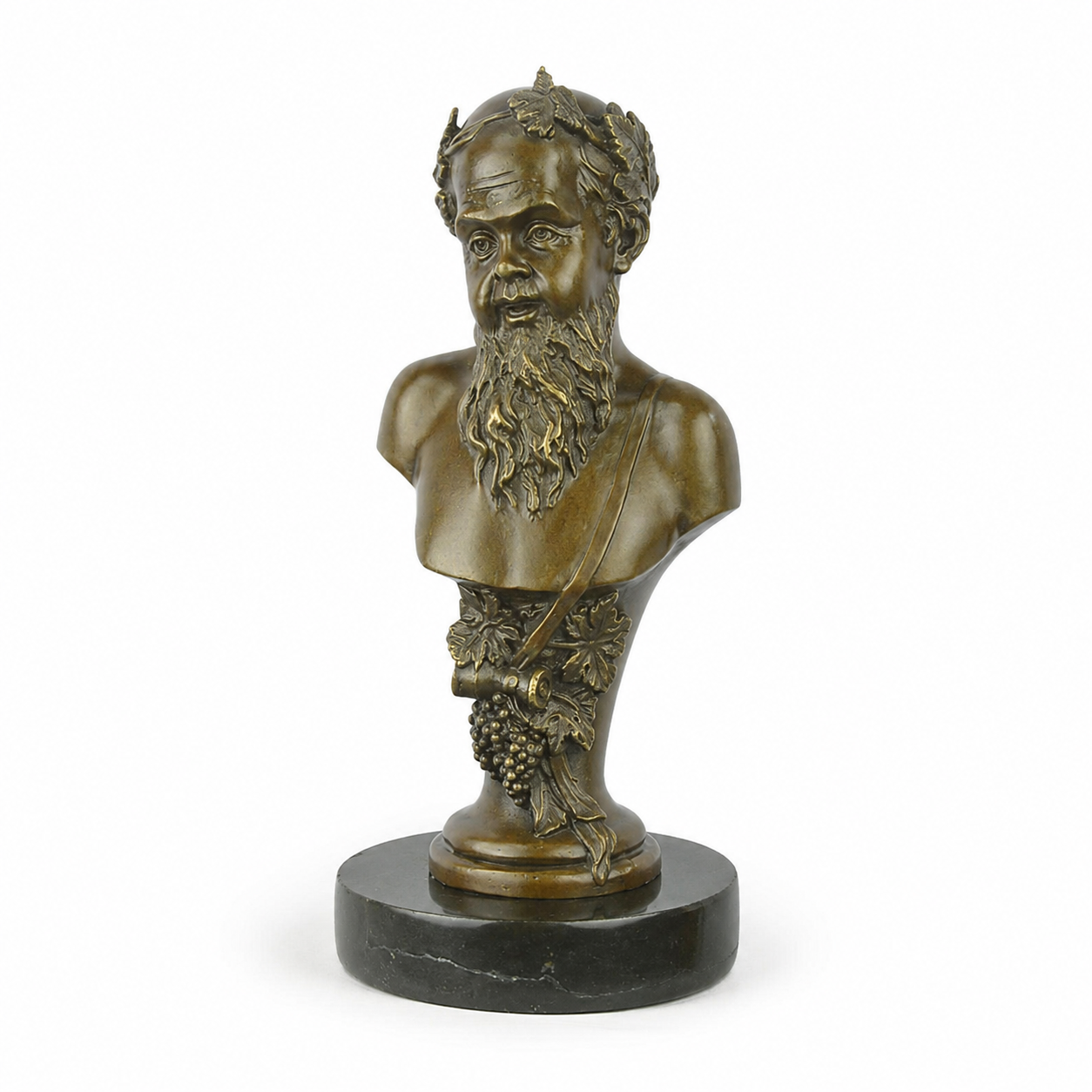 Bearded Classical Bust | Handcrafted Bronze Decor