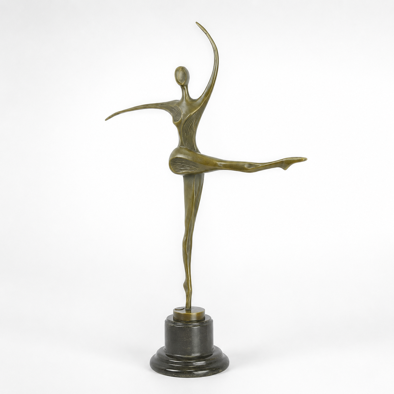 Modernist Bronze Sculpture of a Dancing Woman | Handcrafted Bronze