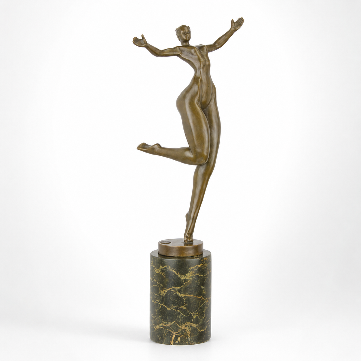 Expressive Dancing Figure | Handcrafted Bronze Decor
