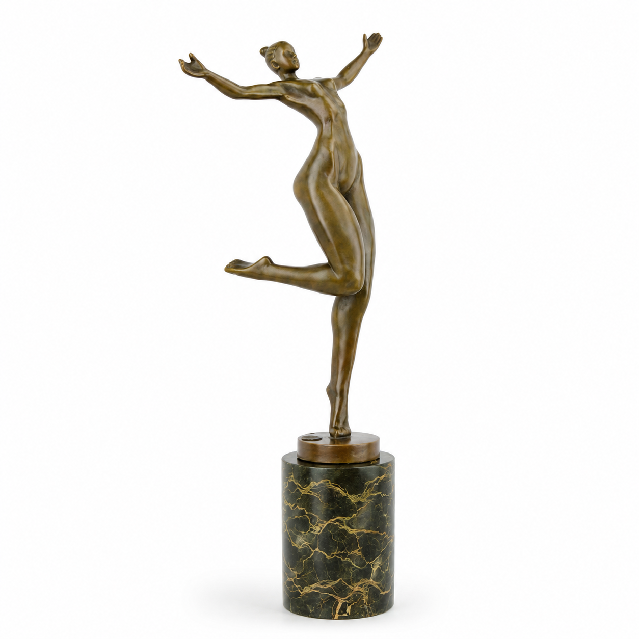 Expressive Dancing Figure | Handcrafted Bronze Decor