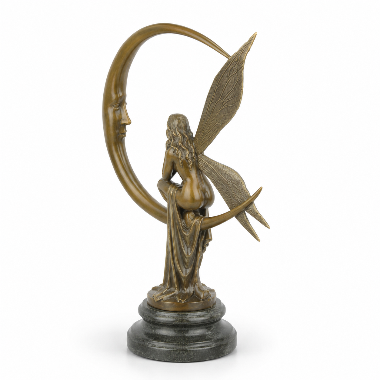 Bronze Sculpture of the Moon Fairy | Mythology & Deity Sculptures