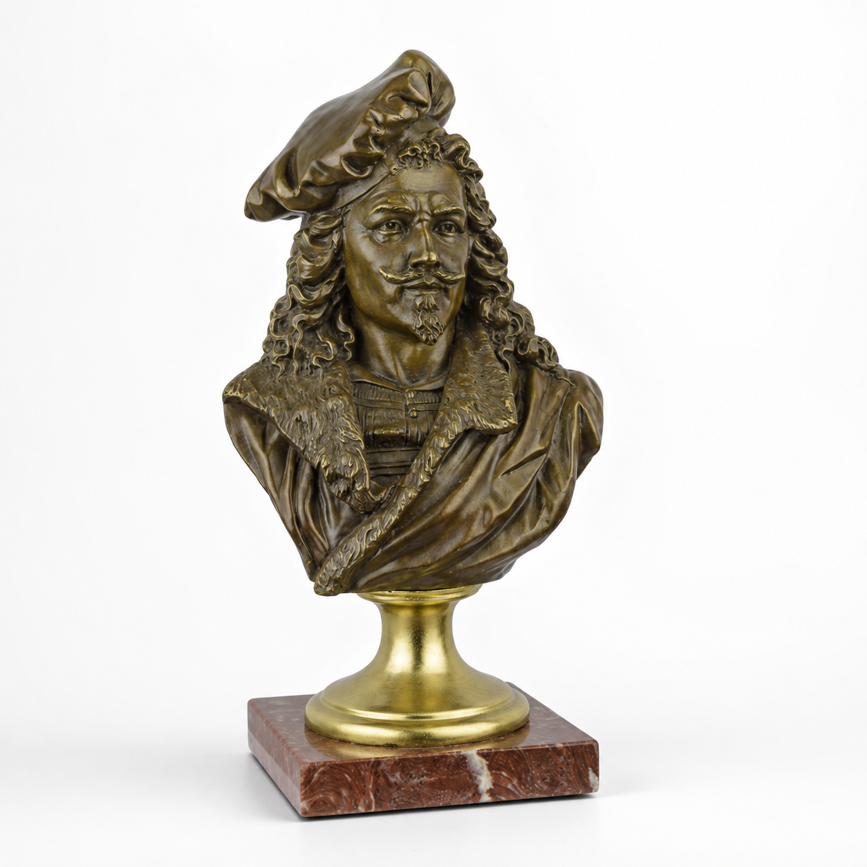 Historical Commander Bust | Handcrafted Bronze Decor