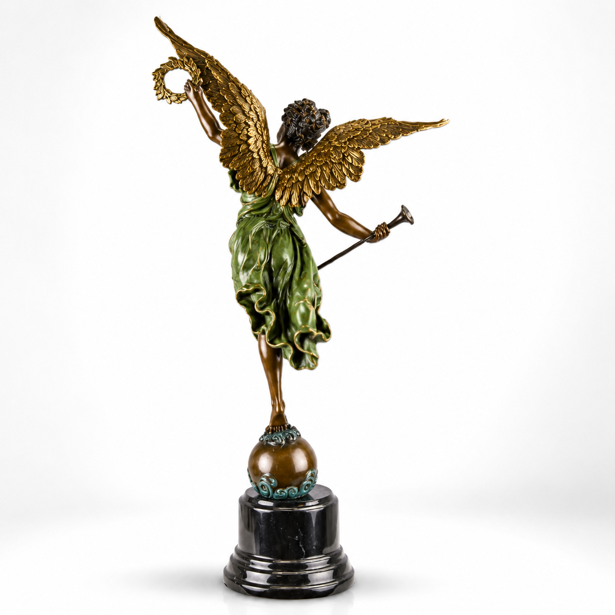 Winged Victory | Handcrafted Bronze Decor | Unique Home Accent