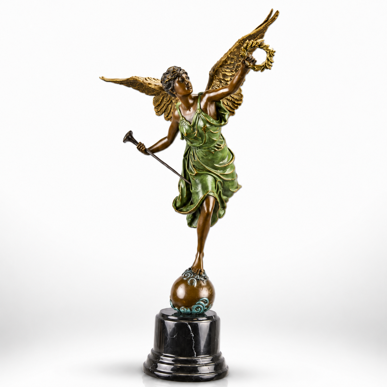 Winged Victory | Handcrafted Bronze Decor | Unique Home Accent