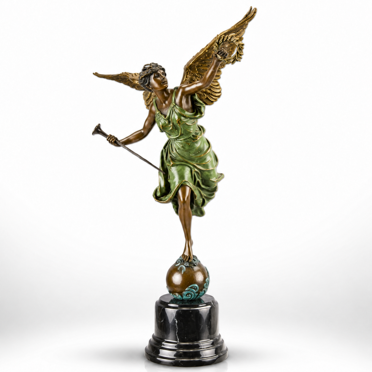 Winged Victory | Handcrafted Bronze Decor | Unique Home Accent