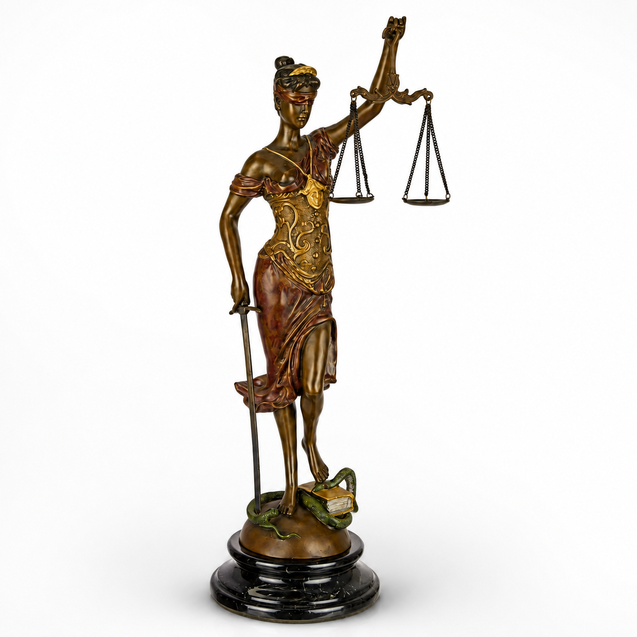 Lady Justice | Handcrafted Bronze Decor | Unique Home Accent