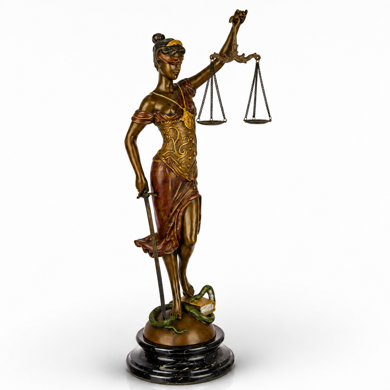 Lady Justice | Handcrafted Bronze Decor | Unique Home Accent