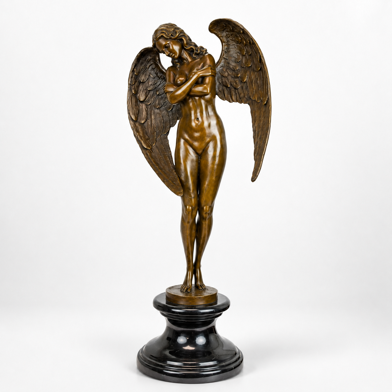 Winged Night | Handcrafted Bronze Decor | Unique Home Accent