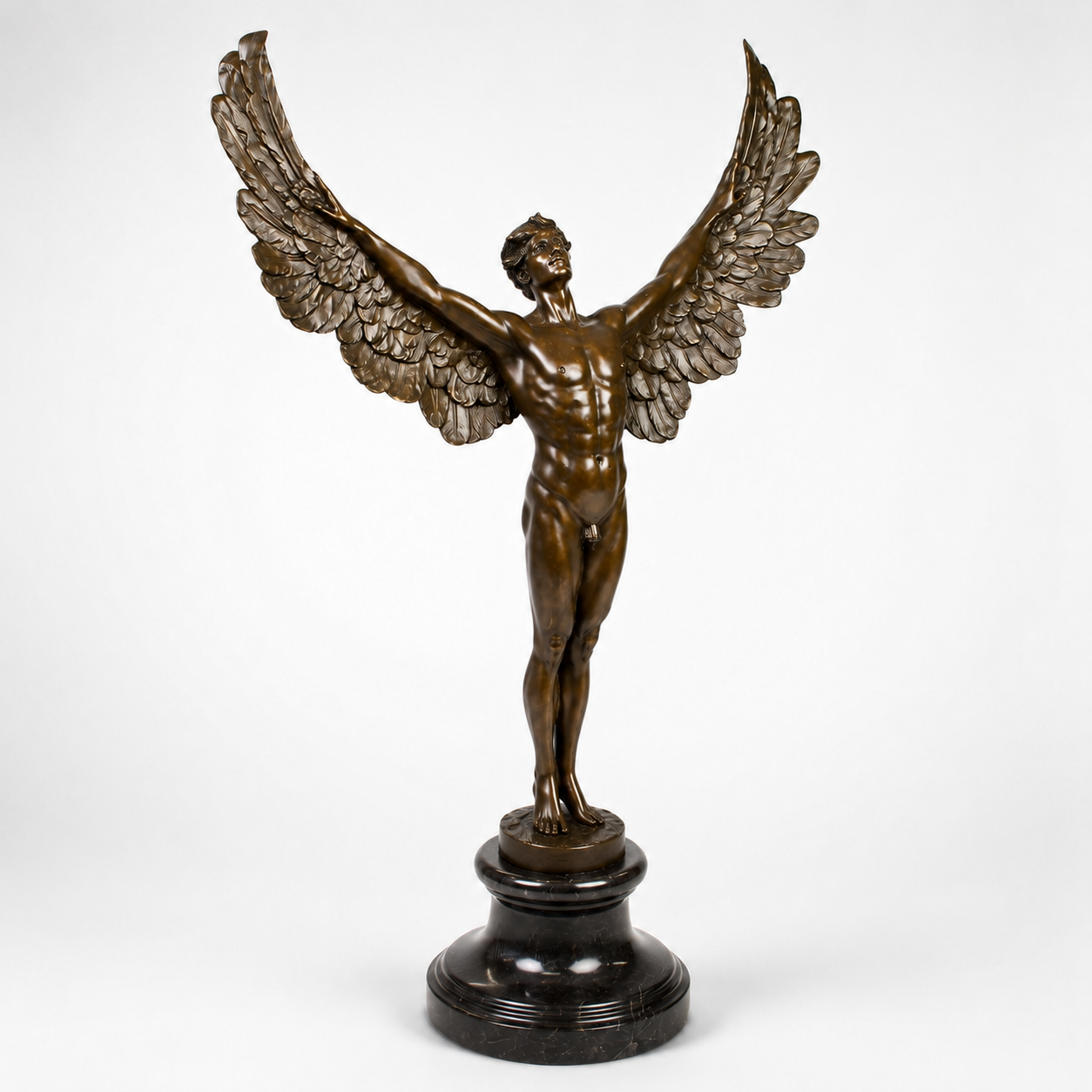 Bronze Sculpture of the Winged Day | Curios & Collectibles