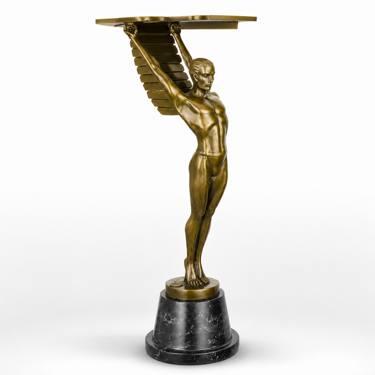 Icarus Bronze – Art Deco Winged Man | Mythology & Deity Sculptures