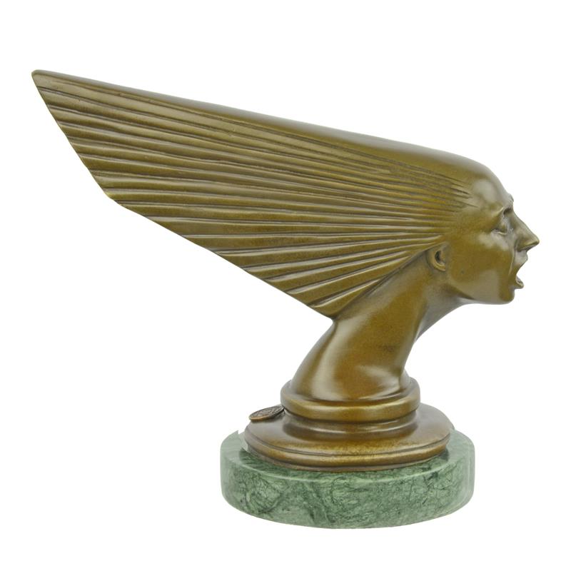 Bronze Art Deco Car Mascot ""spirit of the Wind""