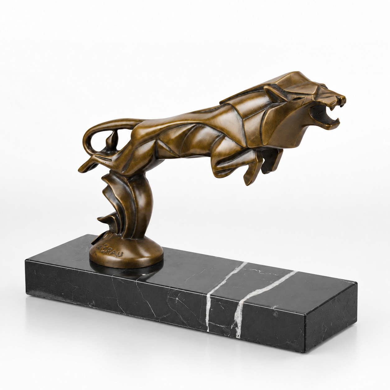 Leaping Lion | Animal Sculptures | Home Decor | Handcrafted