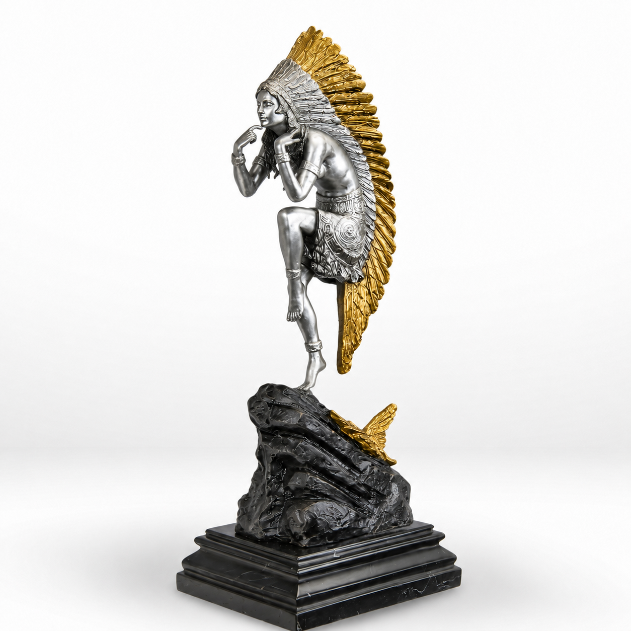 Bronze Sculpture of a Women Indian Dancer, Dancer & Performance Sculpt