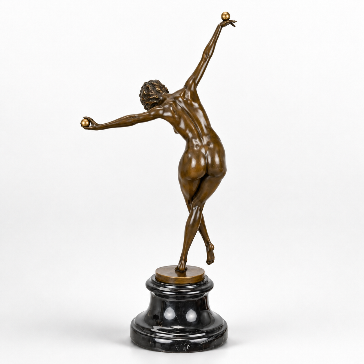 Balancing Figure Statue | Handcrafted Bronze Decor