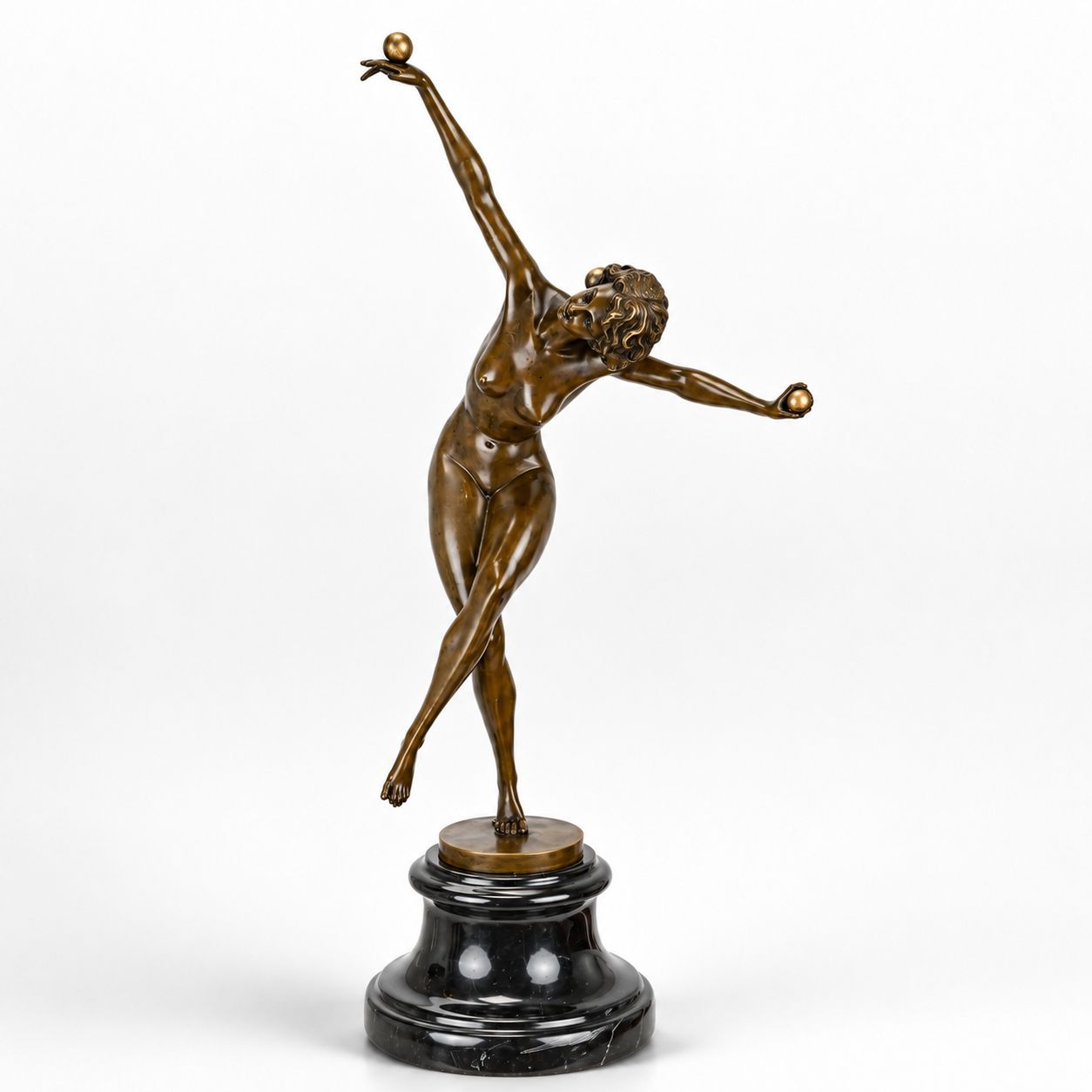 Balancing Figure Statue | Handcrafted Bronze Decor