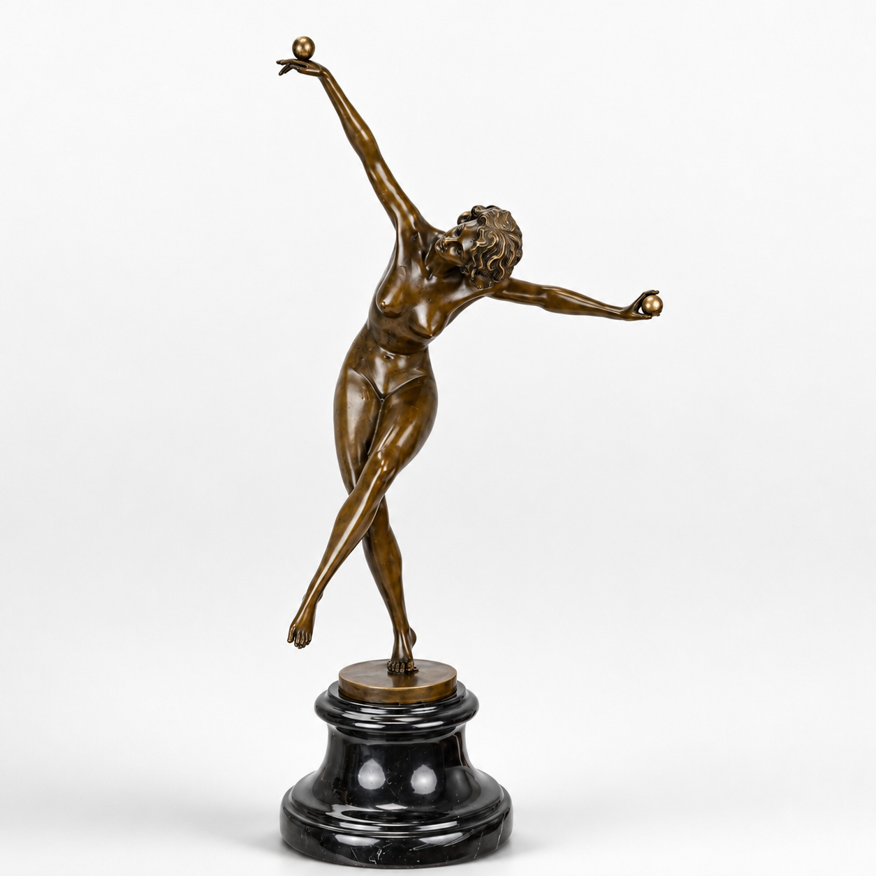 Balancing Figure Statue | Handcrafted Bronze Decor