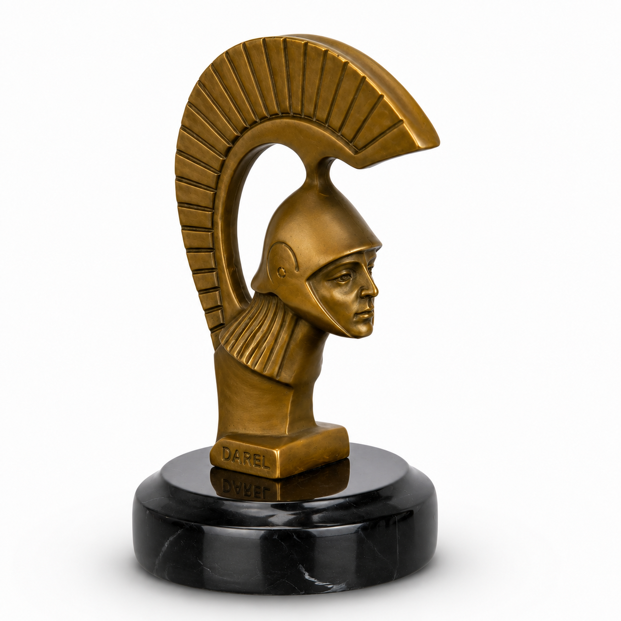 Greek Spartan Warrior Bust | Handcrafted Bronze Decor