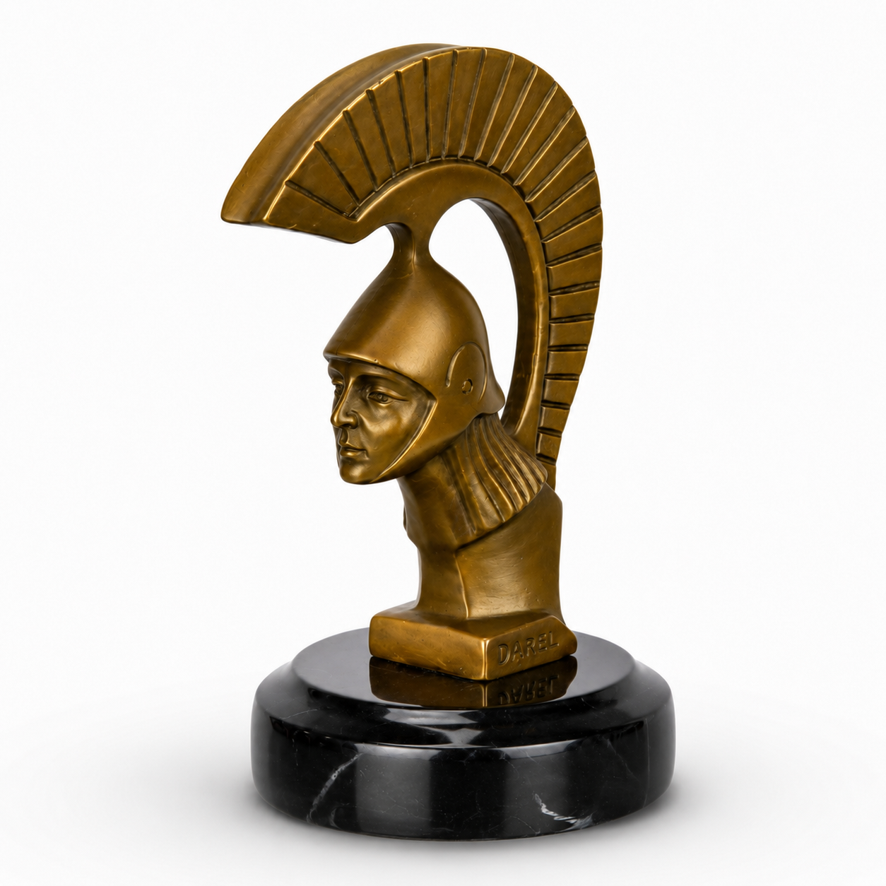 Greek Spartan Warrior Bust | Handcrafted Bronze Decor