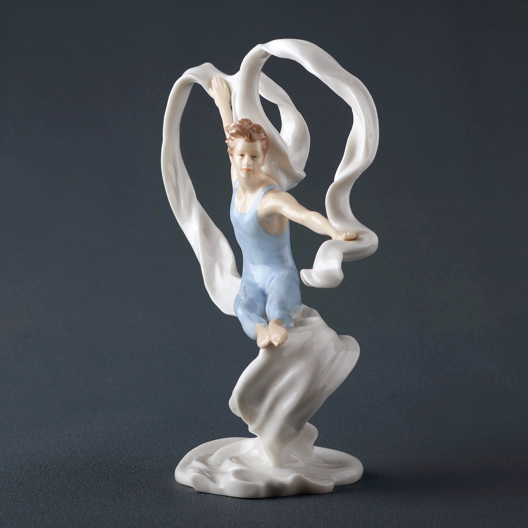 Modern Dance Male Pas De Poisson With Ribbon