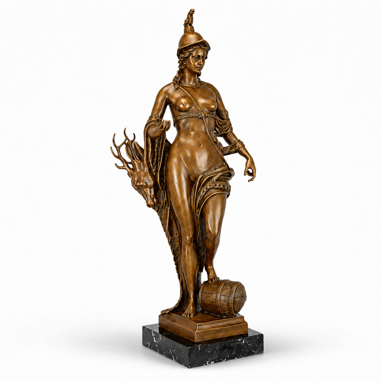 Personification of Bavaria | Handcrafted Bronze Decor | Unique Home