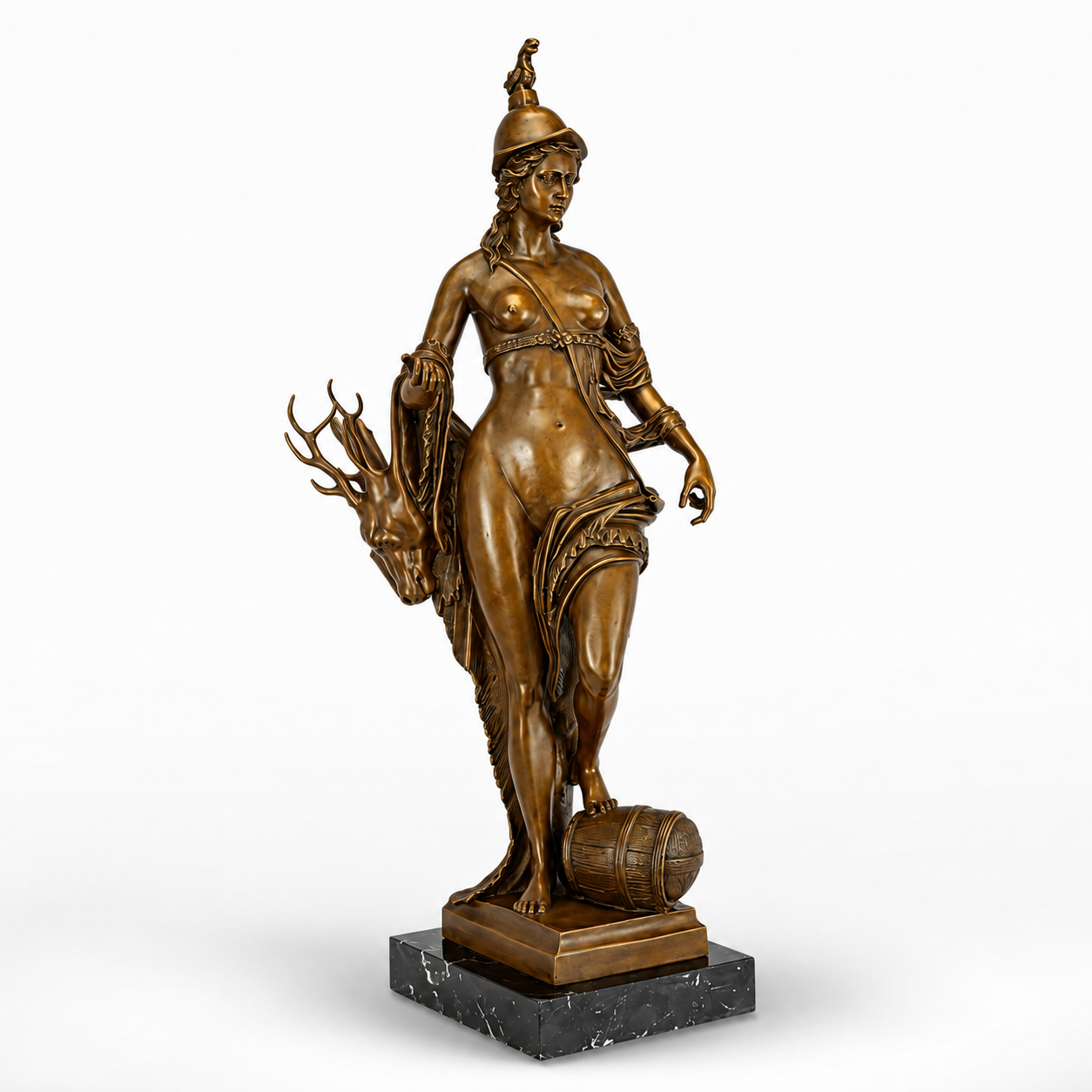 Personification of Bavaria | Handcrafted Bronze Decor | Unique Home