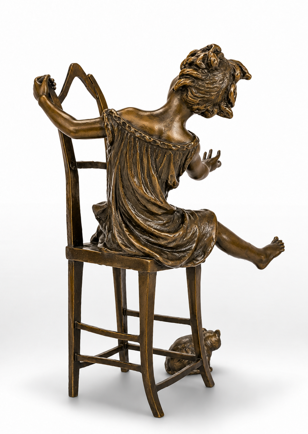 Bronze Sculpture Called Happy Cat | Animal Sculptures | Home Decor