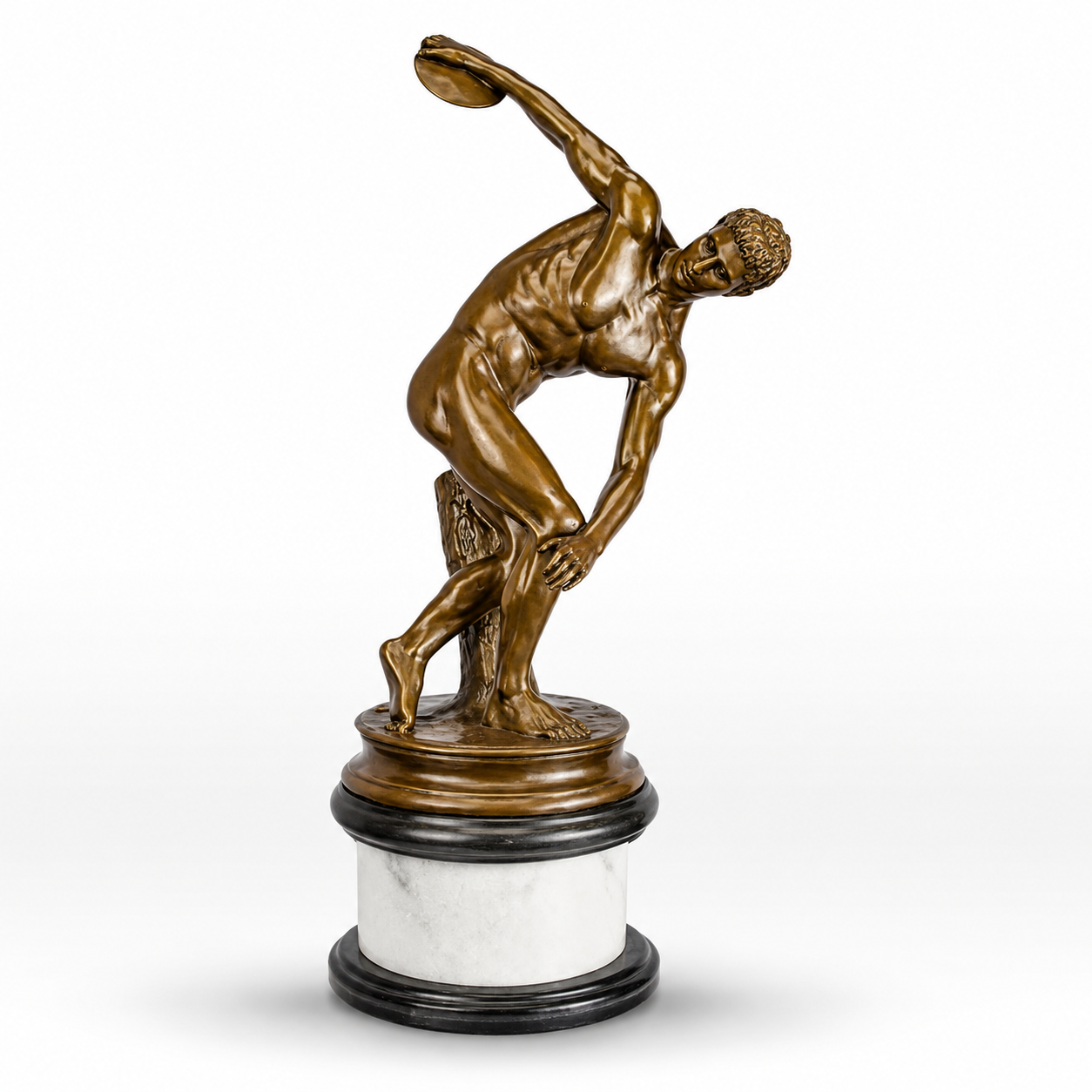 Discobolos of Myron | Handcrafted Bronze Decor | Unique Home Accent