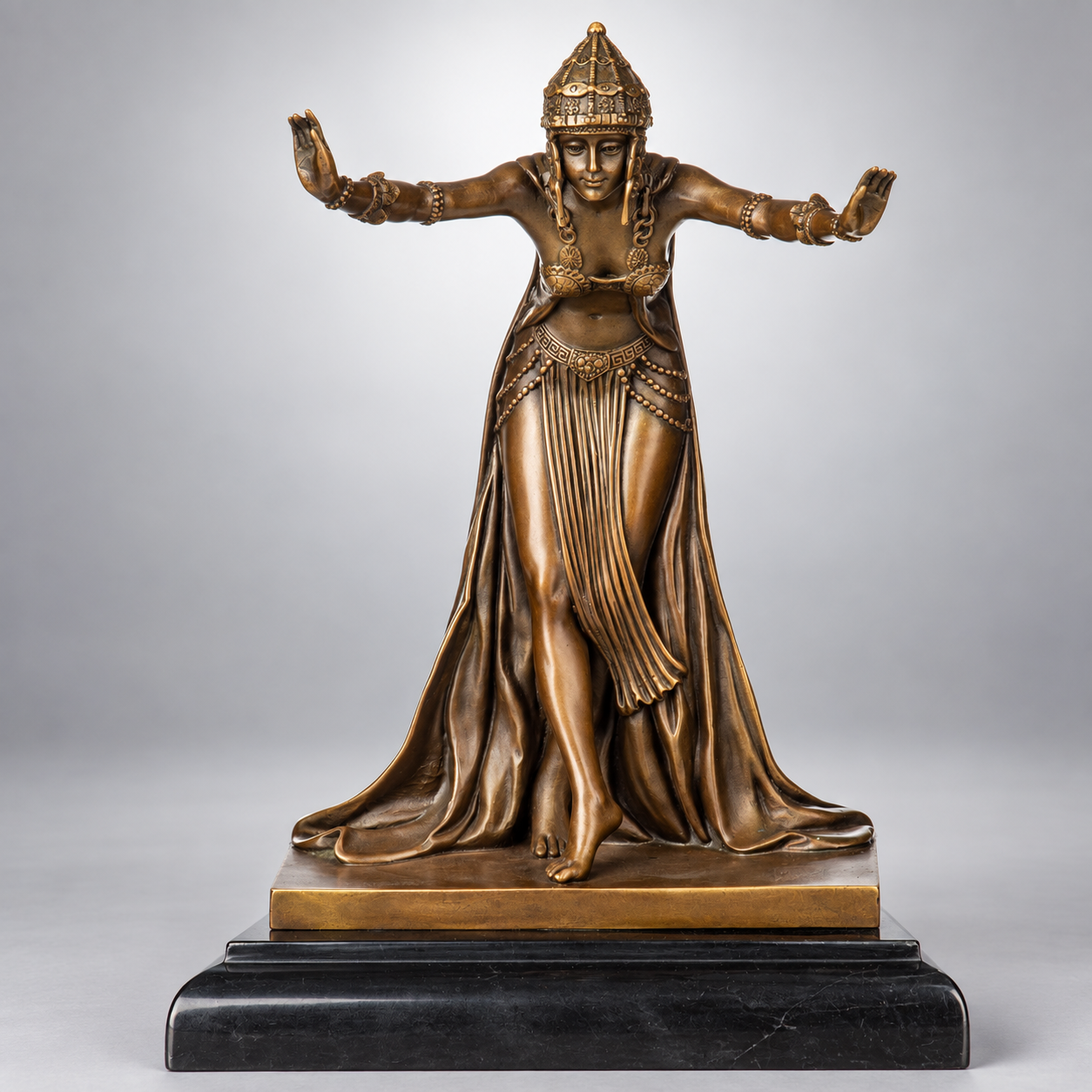 Dancer Art Deco Bronze Sculpture