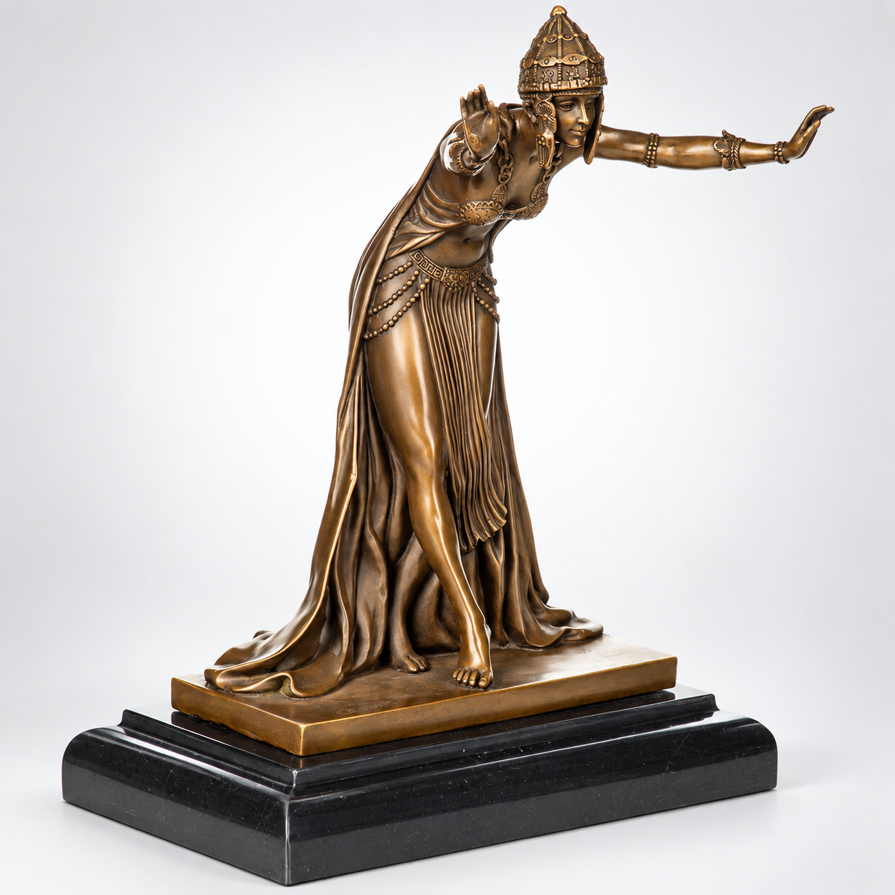 Dancer Art Deco Bronze Sculpture