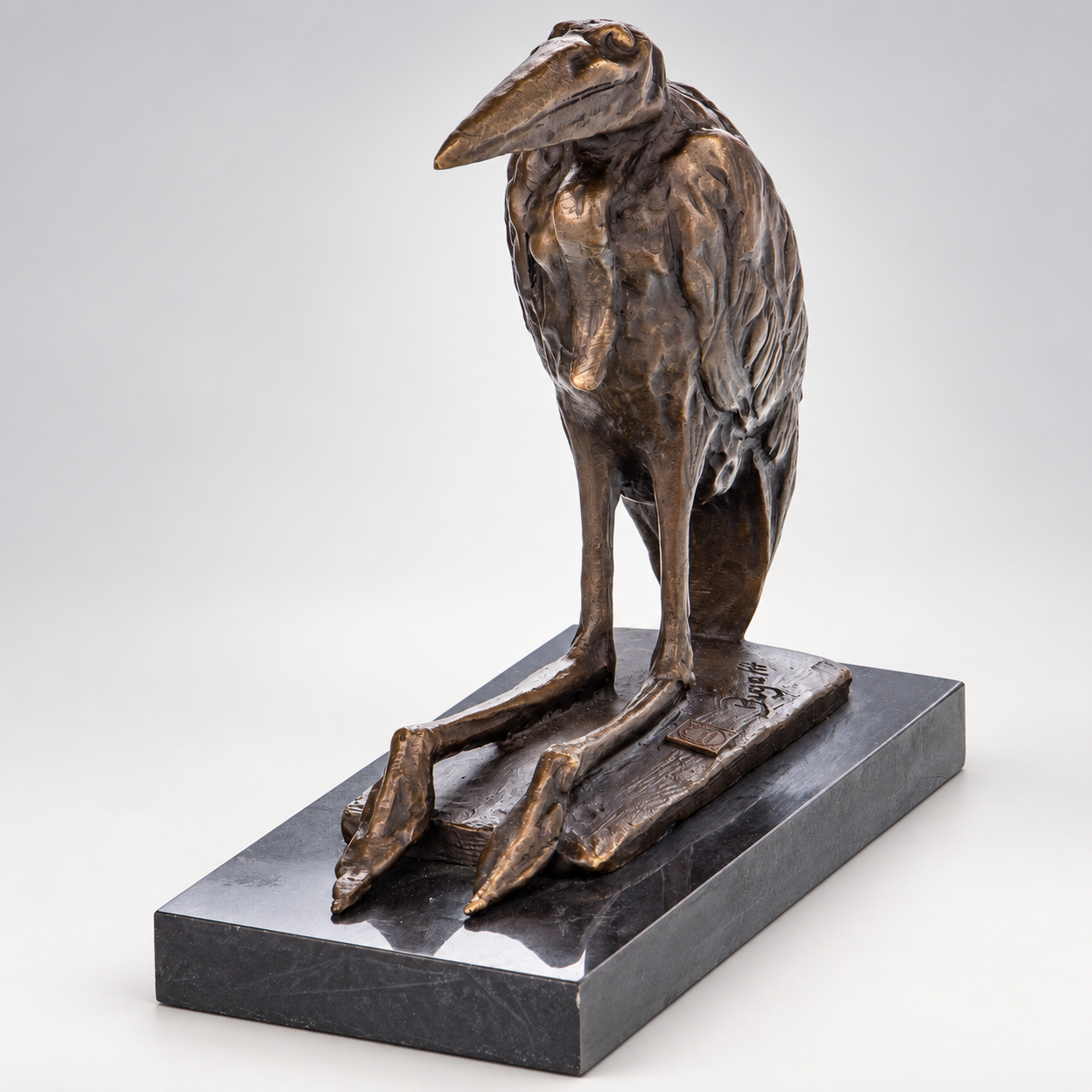 Marabou Stork Bronze Sculpture after Bugatti