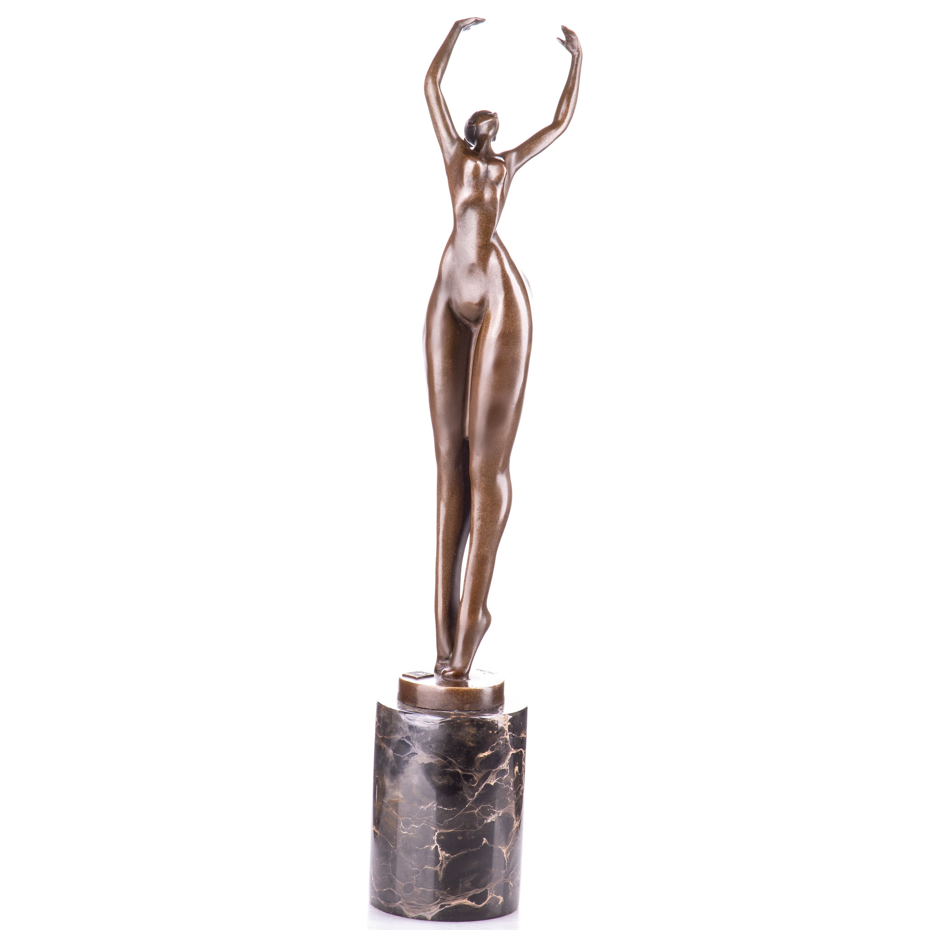 Female Nude Modern Bronze Sculpture – Slender Figure