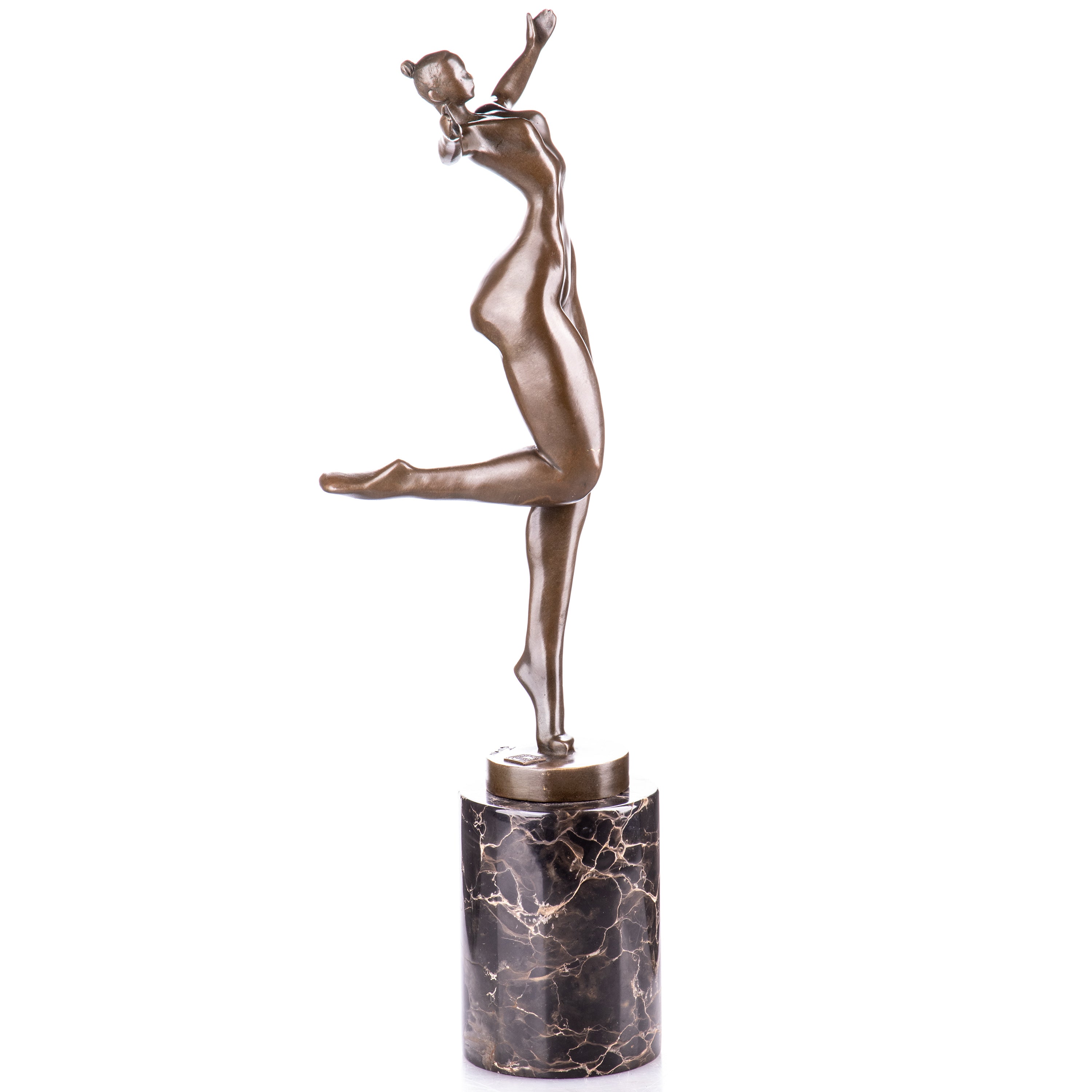 Female Nude Modern Bronze Sculpture – Tall Figure