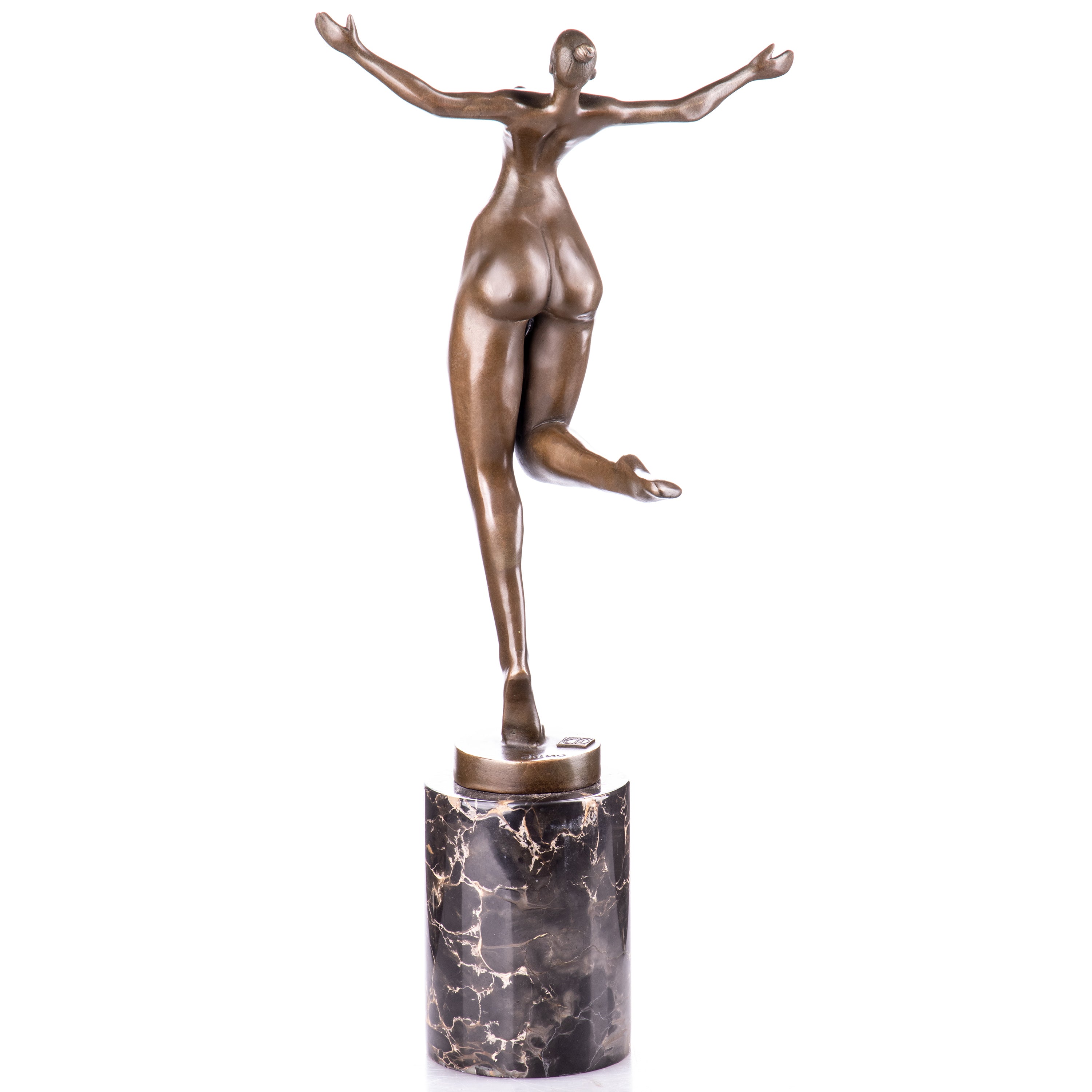 Female Nude Modern Bronze Sculpture – Tall Figure