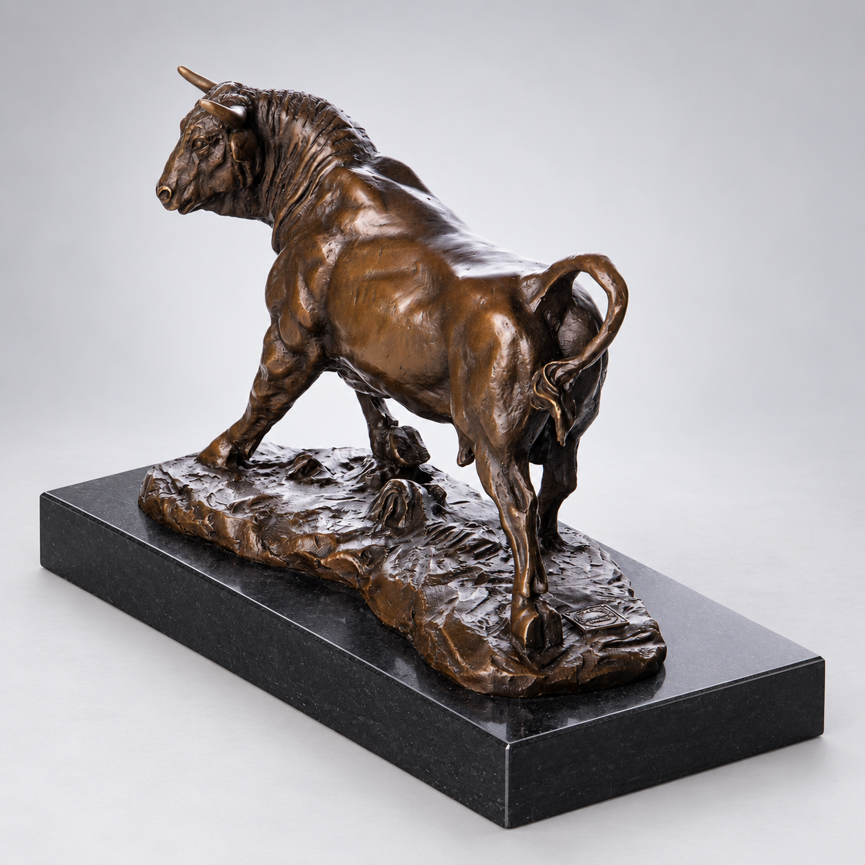 Bull Bronze Sculpture – Small – view 2