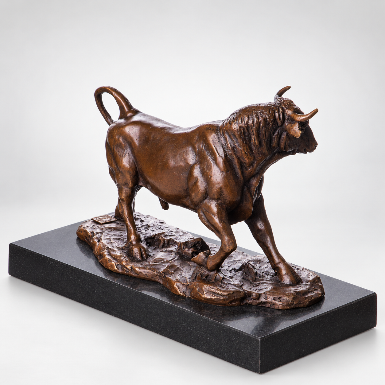 Bull Bronze Sculpture – Small – view 3