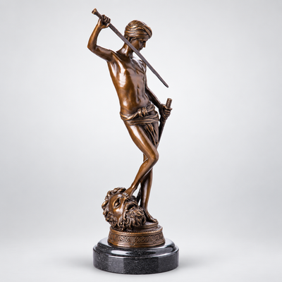 David Bronze Sculpture after Antonin Mercié