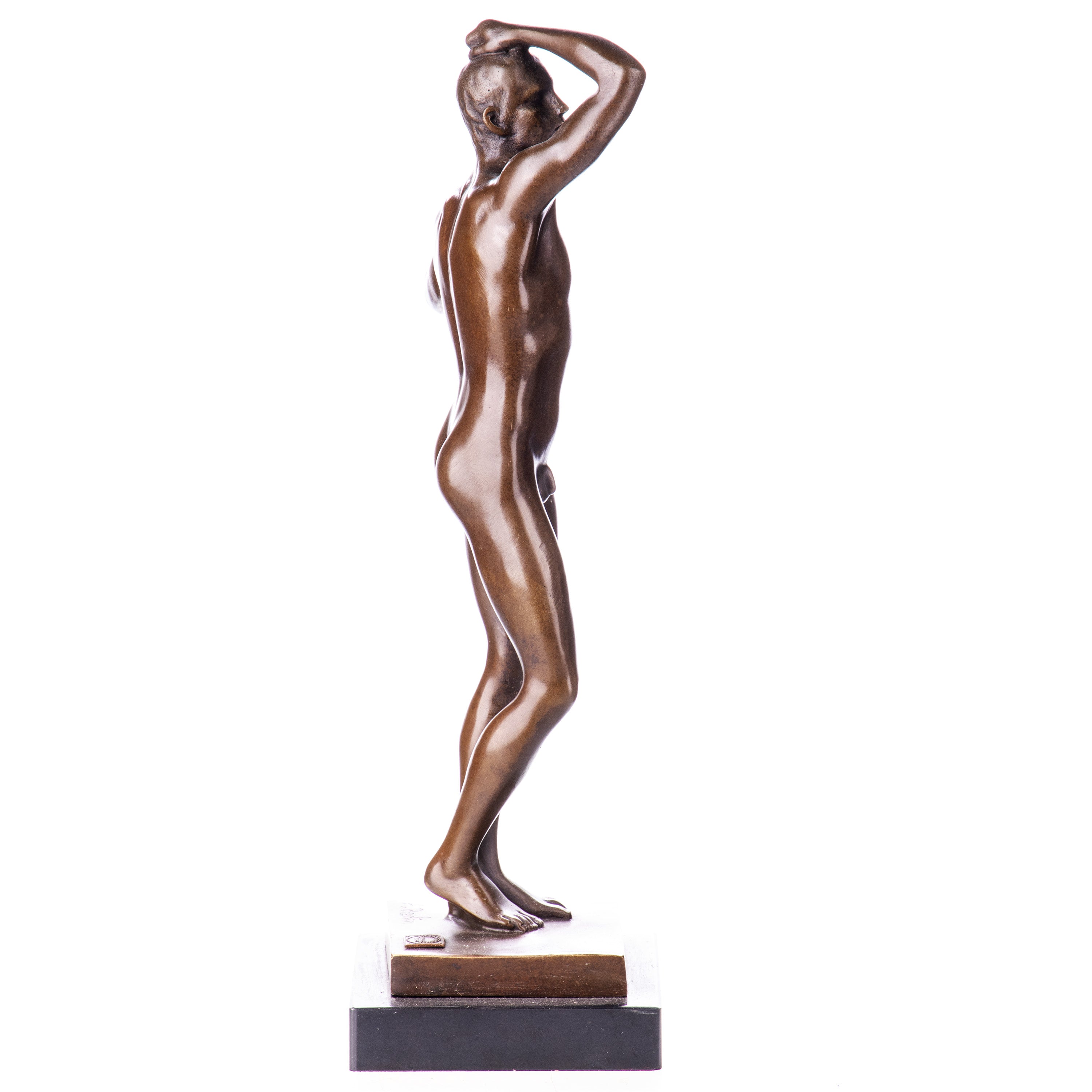 The Age of Bronze Male Nude Sculpture after Rodin – view 3