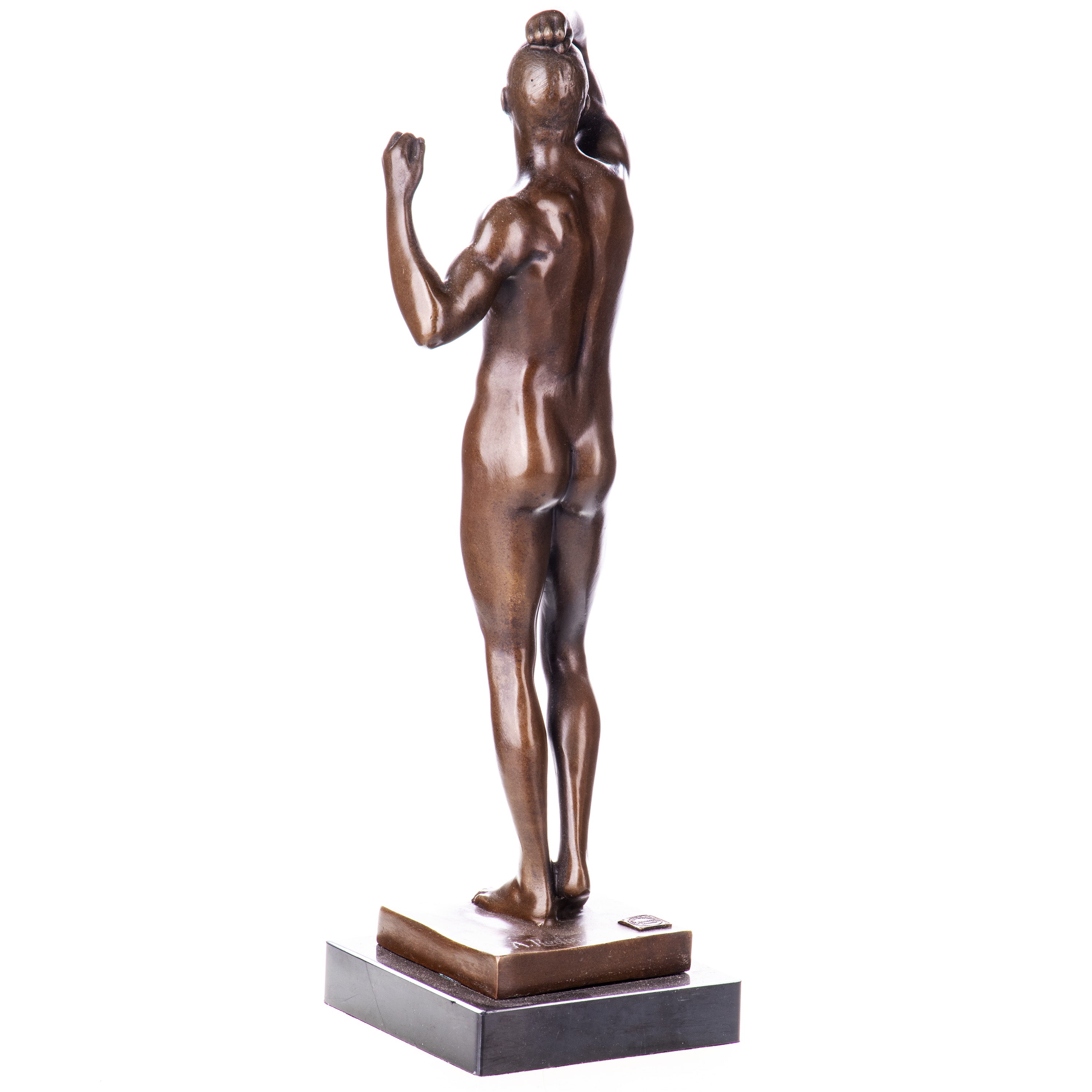 The Age of Bronze Male Nude Sculpture after Rodin – view 2