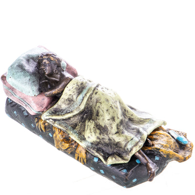 Colored bronze figure Viennese style female nude with removable cover