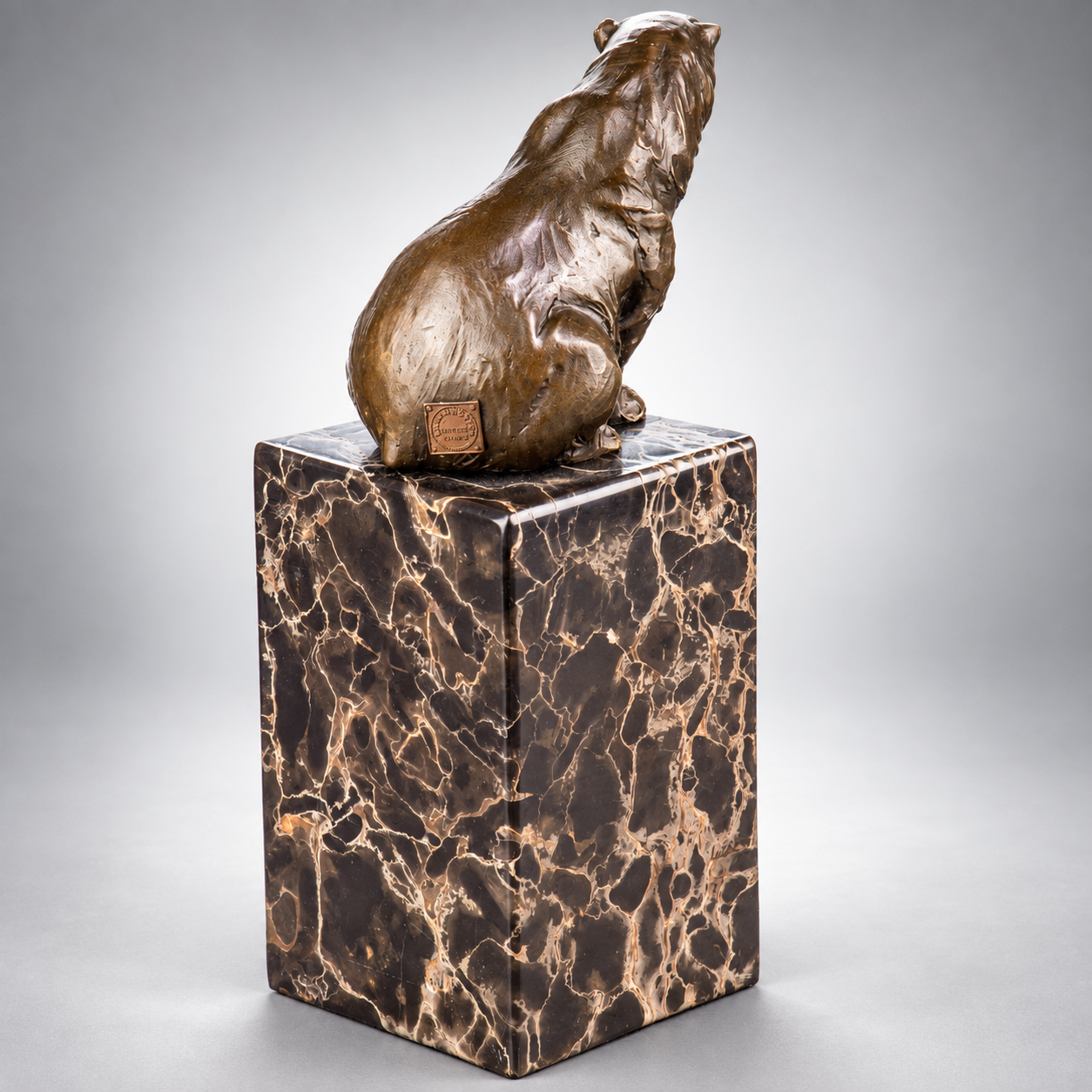 Bear Bronze Sculpture – Small – view 2
