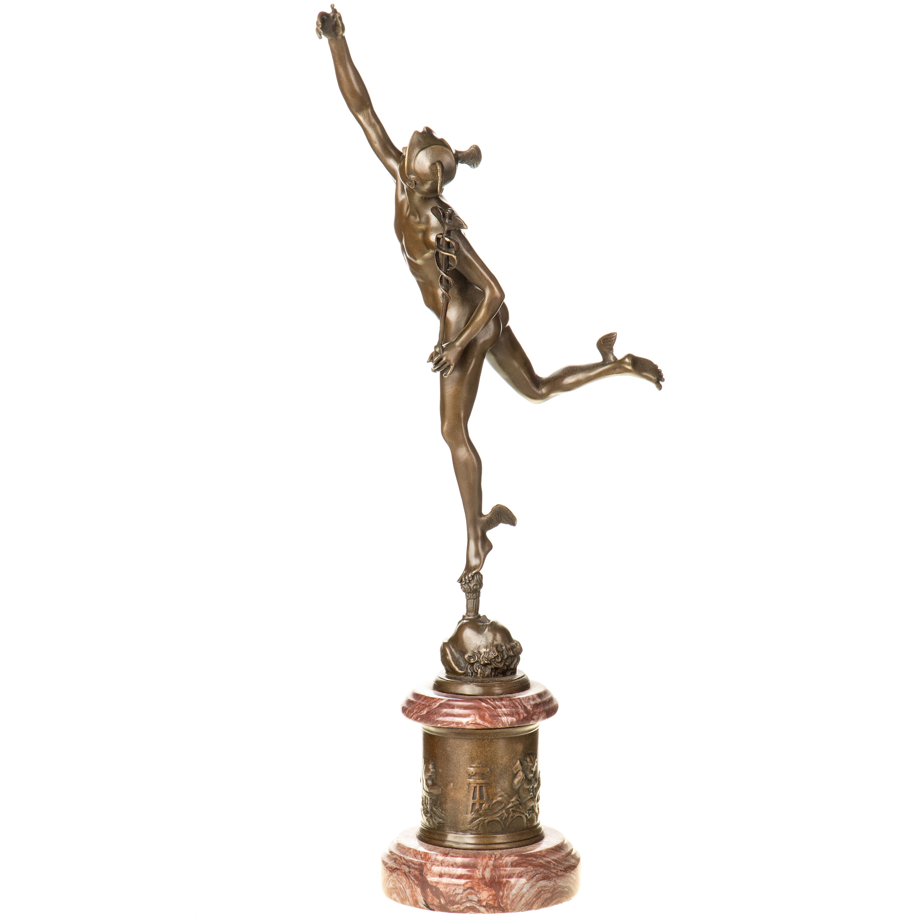 Hermes Mercury Bronze Sculpture – Greek Mythology – view 4