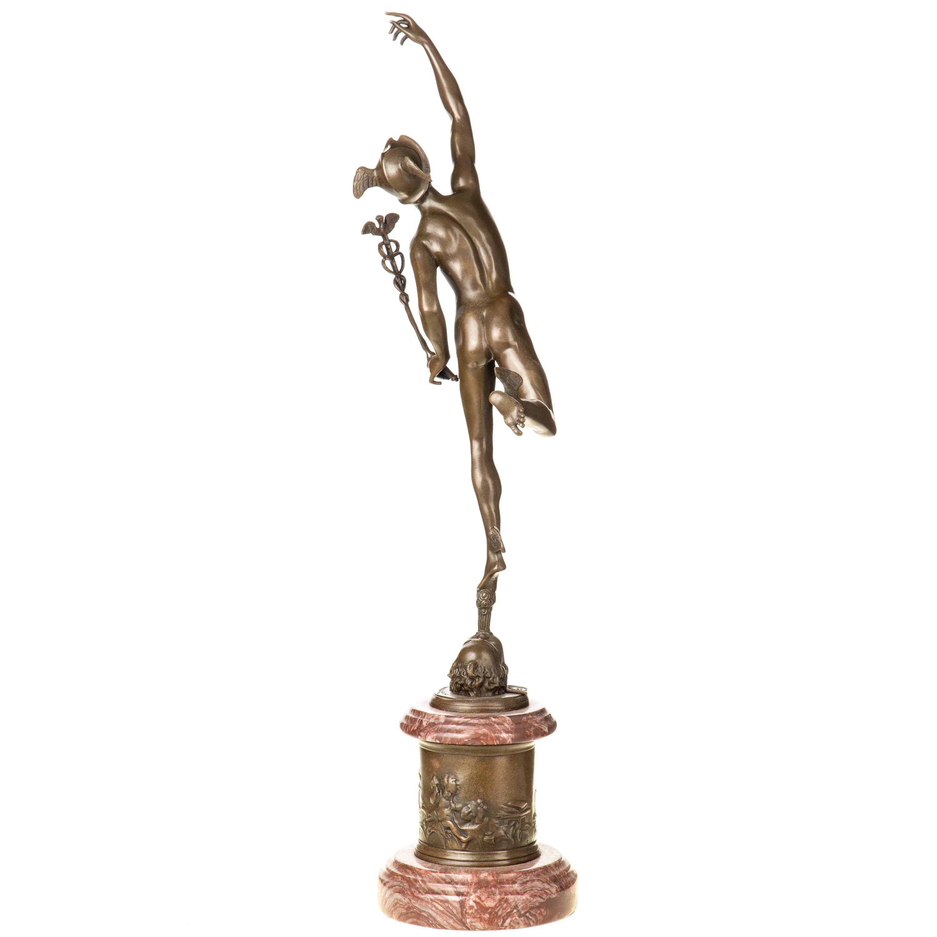 Hermes Mercury Bronze Sculpture – Greek Mythology – view 3