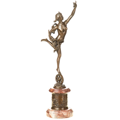 Fortuna Goddess Bronze Sculpture – Roman Mythology