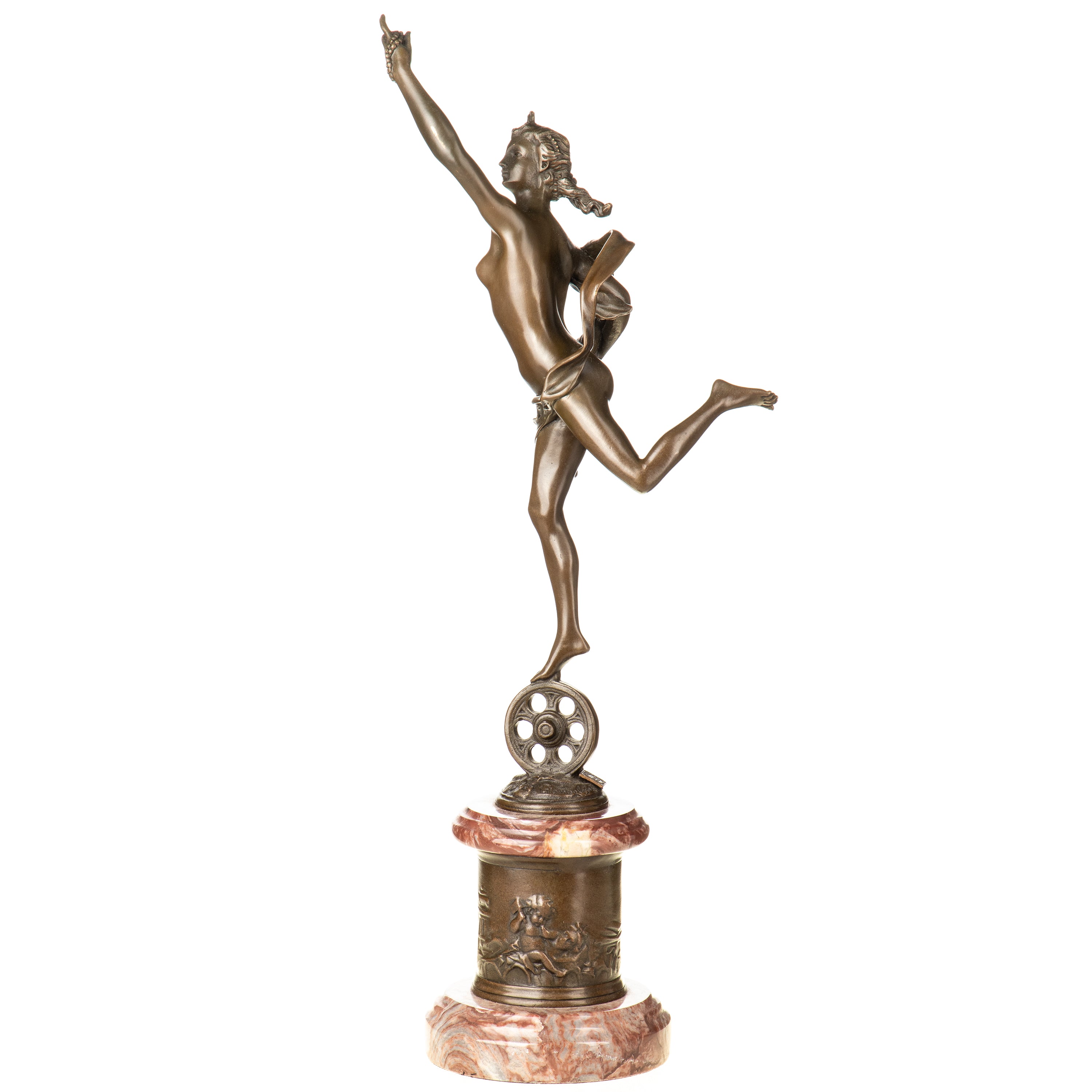 Fortuna Goddess Bronze Sculpture – Roman Mythology – view 5