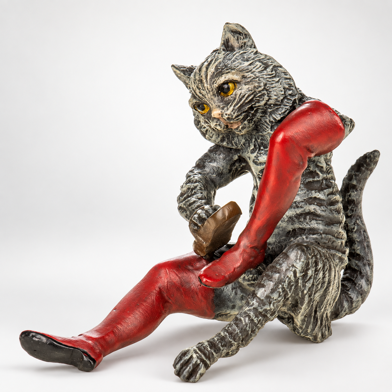 Puss in Boots Vienna Bronze Figurine – Cold Painted