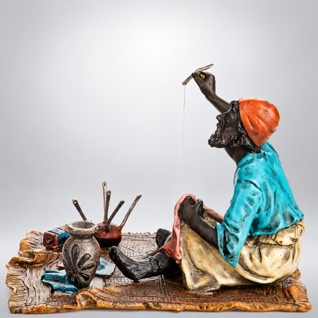 Tailor Vienna Bronze Figurine – Cold Painted Miniature