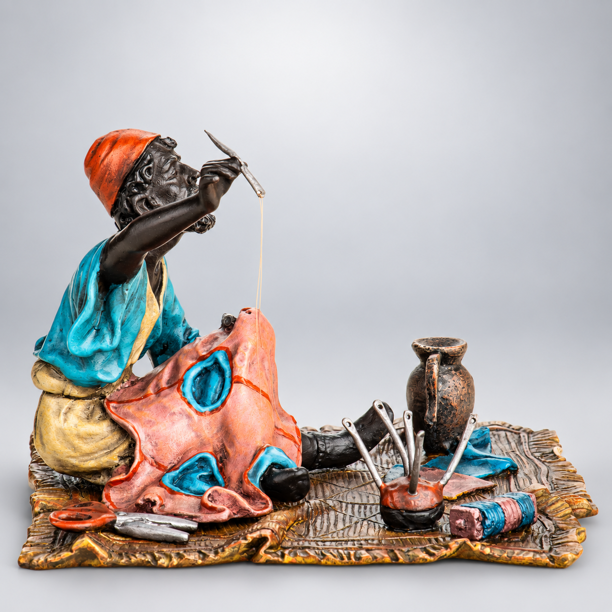 Tailor Vienna Bronze Figurine – Cold Painted Miniature