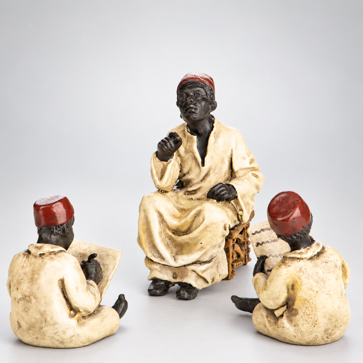Teacher with Pupils Vienna Bronze Figurines – Cold Painted Set of 3 – view 3