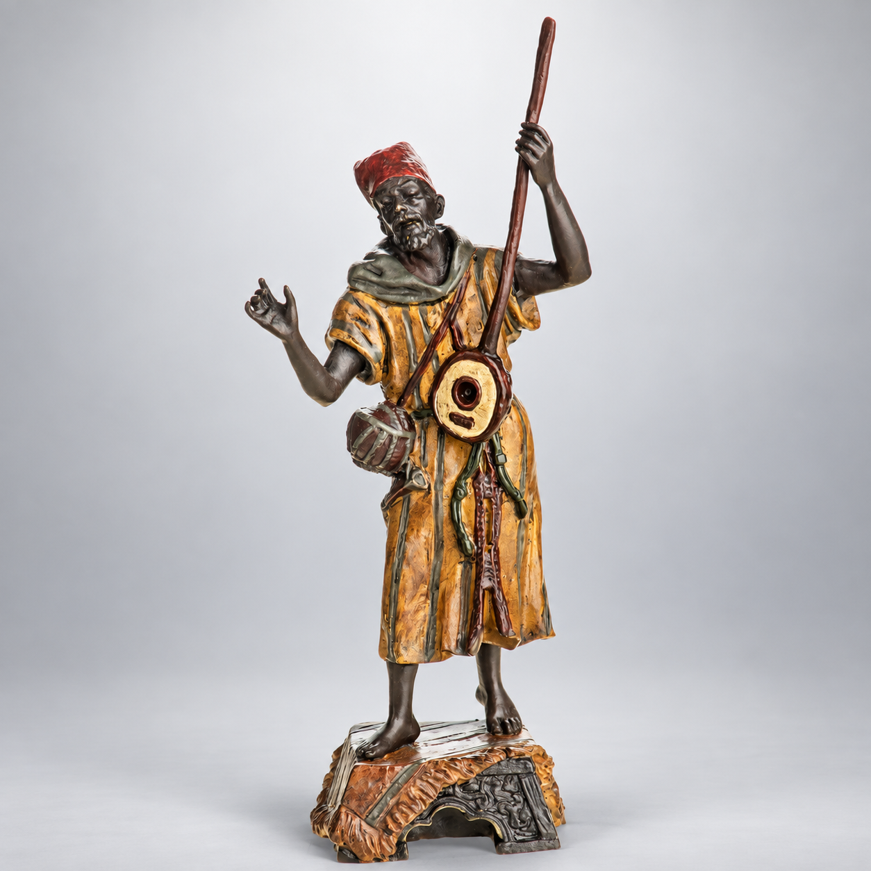 Musician Vienna Bronze Figurine – Cold Painted